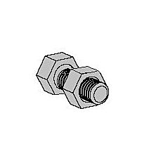 КОМПЛЕКТ: БОЛТ M5X10 И ГАЙКА M5 RS MEK J 10 EG MEKA 1449108