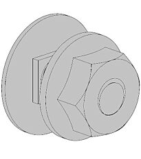 КОМПЛЕКТ: БОЛТ M6X12 И ГАЙКА M6 RS 5 EG MEKA 1470352