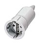 РОЗЕТКА КАБЕЛЬНАЯ SCHUKO IP20 16A 2П+З 230B ЗАЩИТА ОТ ПЕРЕГИБА КАБЕЛЯ ВИНТОВЫЕ КЛЕММЫ СЕРАЯ MENNEKES