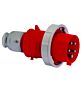 ВИЛКА СИЛОВАЯ QUICK-CONNECT КРАСНАЯ 32A 5P(3P+N+PE) 6Ч 400В IP67 21241 BALS