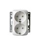 РОЗЕТКА DOUBLESCHUKO ЗАЗЕМЛ. 16А/250В ABB  2TKA000939G1