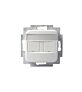 РОЗЕТКА ТЕЛЕКОММУНИКАЦИОННАЯ JUSSI 2xRJ45 БЕЛАЯ БЕЗ РАЗЪЕМОВ FOT5010 ABB