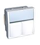 РОЗЕТКА S-ONE 2XRJ45 CAT 5E НЕЭКР R9003 ALTIRA SE ALB44325N