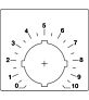 ШИЛЬДИК ДЛЯ ПОТЕНЦИОМЕТРА СО ШКАЛОЙ 0-10, ABB SK615562-88
